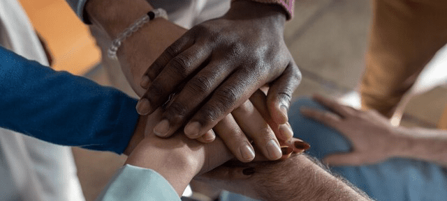 meeting hands